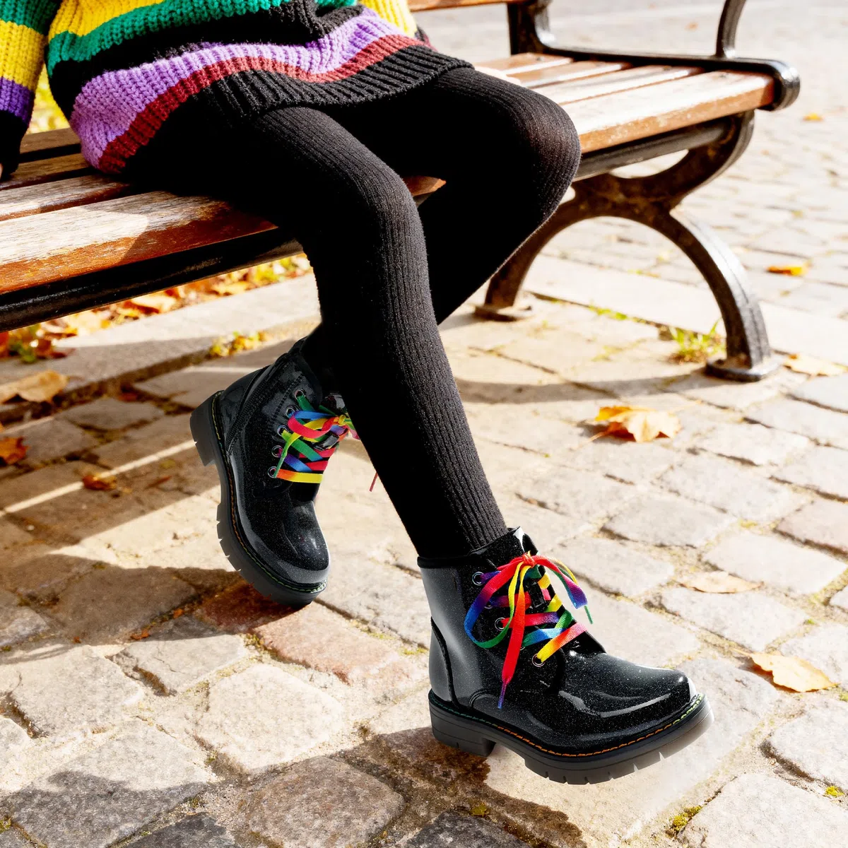 DREAM PAIRS KIDS Stivaletti Stringati per Bambina Moda Stivali con Zip Bambina Stivaletti per Feste e Uso Quotidiano