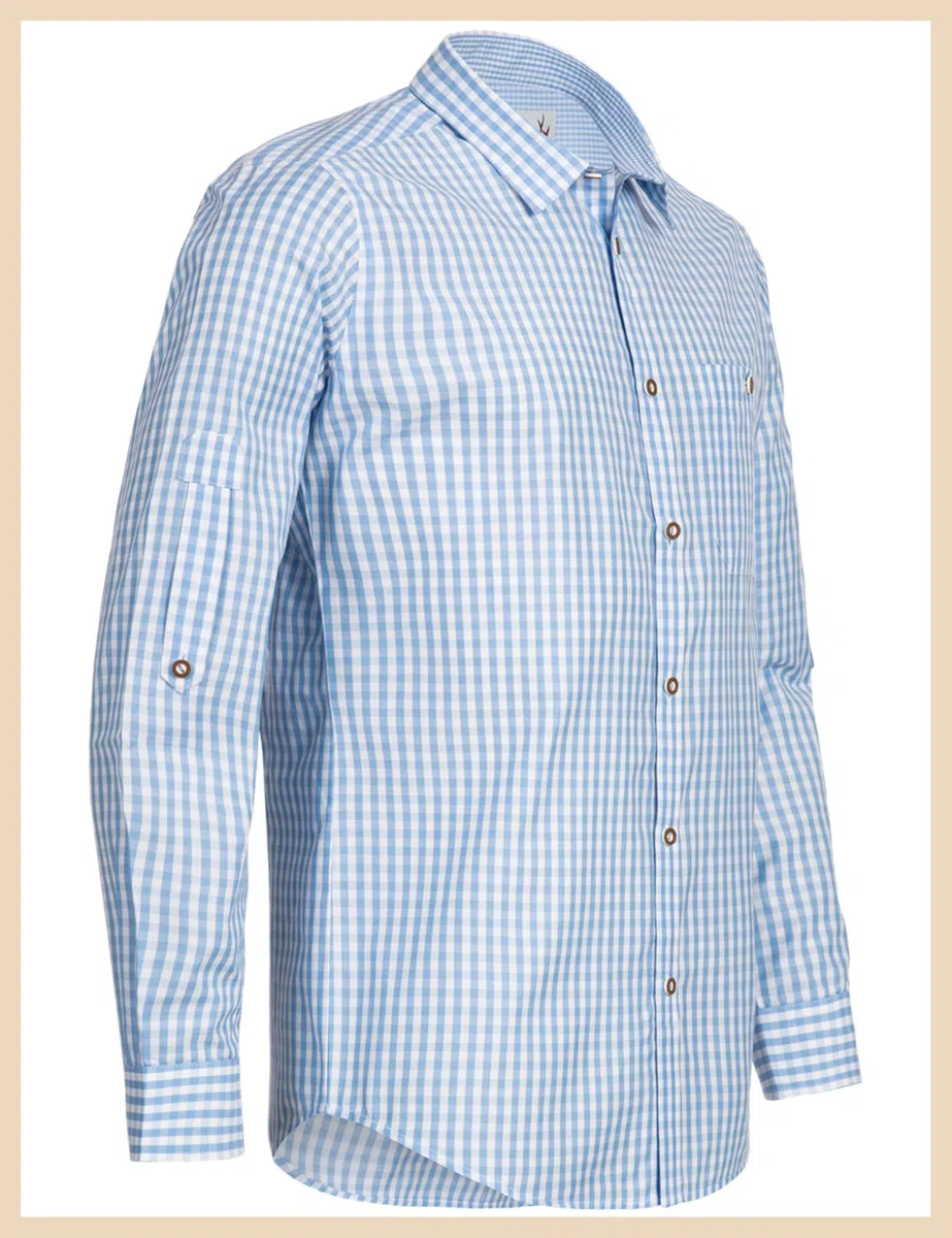Stockerpoint Camicia Tradizionale (Modello: OC-Martl), Camicia Bavarese a Quadretti, vestibilità Moderna