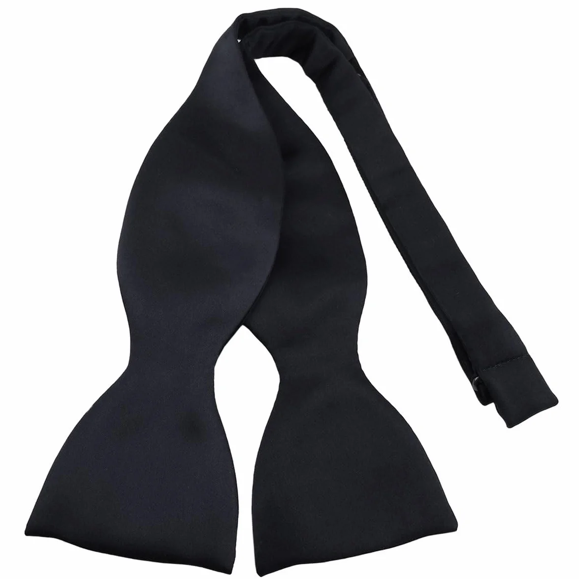 TigerTie Farfallino papillon 100% Seta da annodare - nero + scatola con le istruzioni