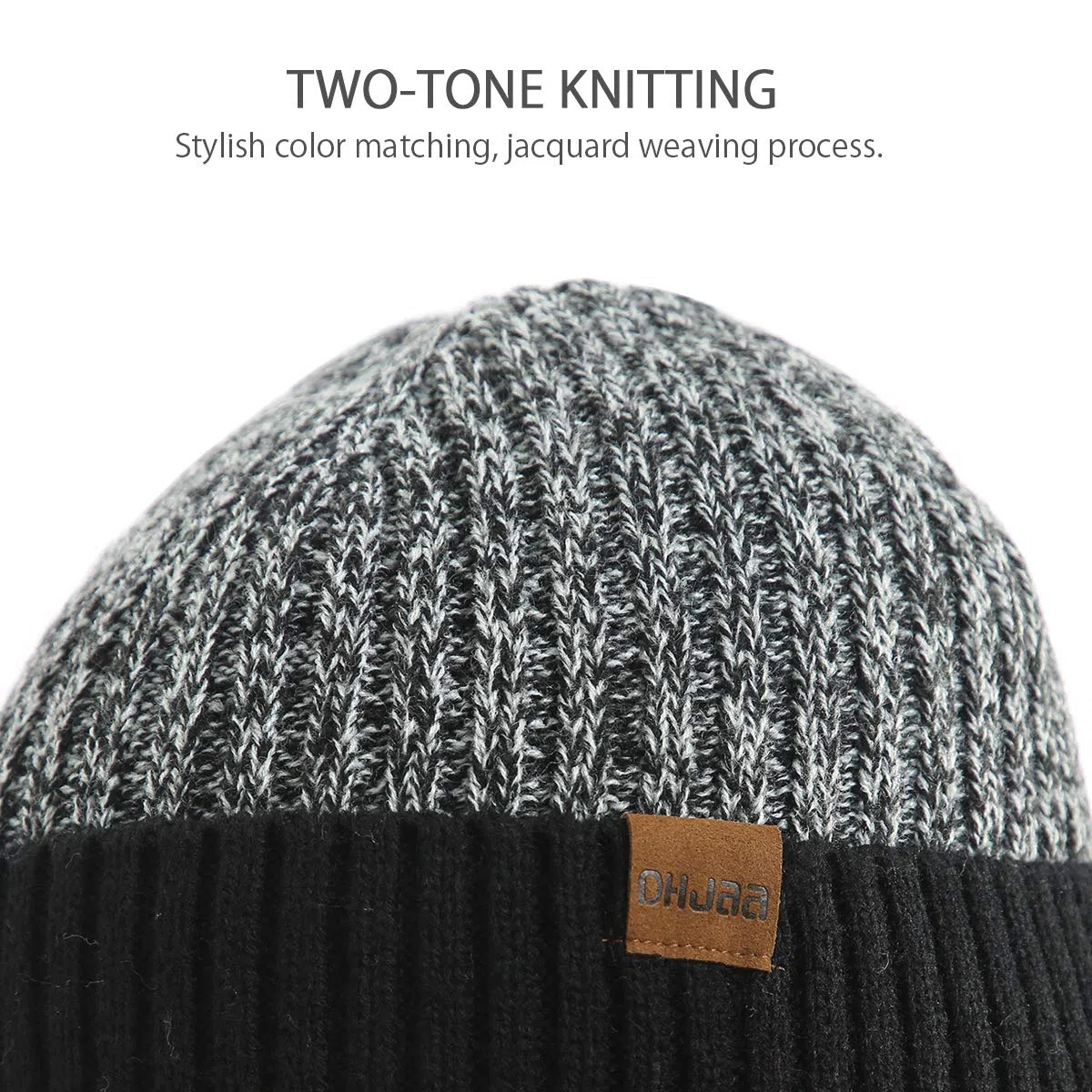 LumiSyne Invernali 3 Pezzo Cappello Sciarpa Guanti Per Uomo Donna Moda Semplice Jacquard Bicolore Guanti Touch Screen Sciarpa Lunga Cappello In Maglia Berretto Beanie Ispessita e Morbida