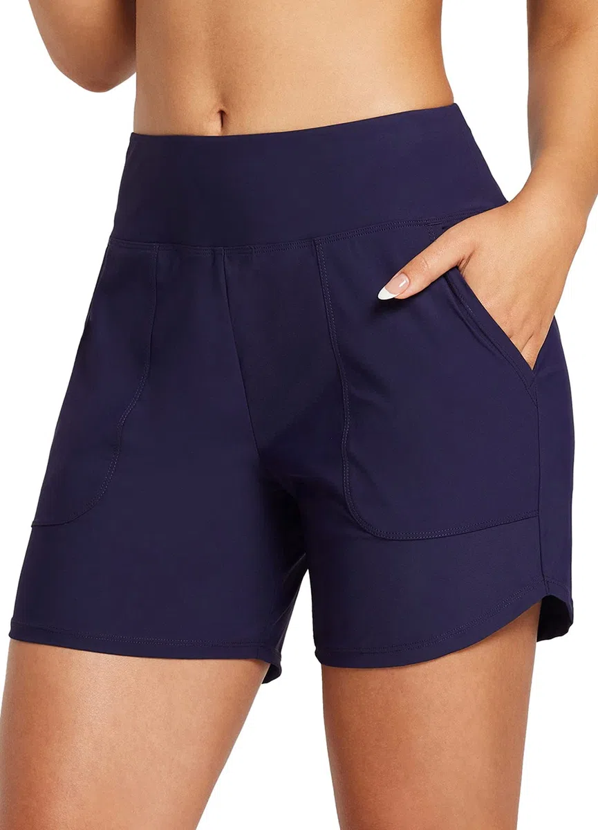 baleaf Pantaloncini da Bagno Donna con Fodera Costume da Nuoto Vita Alta Controllo della Pancia Costumi da Bagno Mare Tankini Shorts