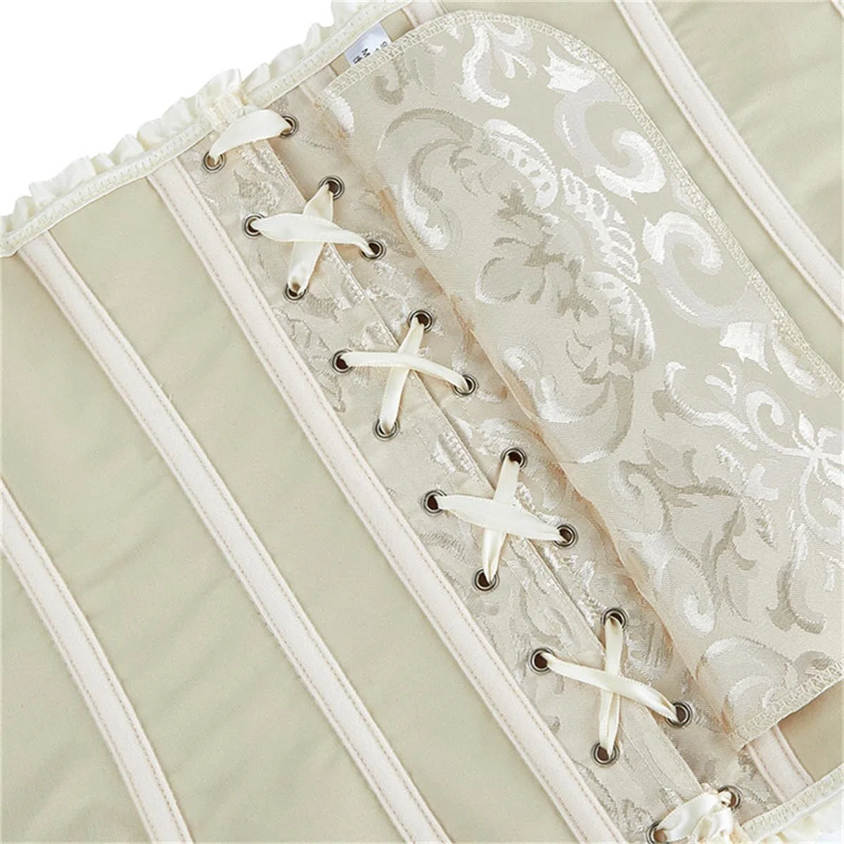 Corsetto Donna Sexy Burlesque Overbust Corsetti Bustino per Halloween, Carnevale e Feste