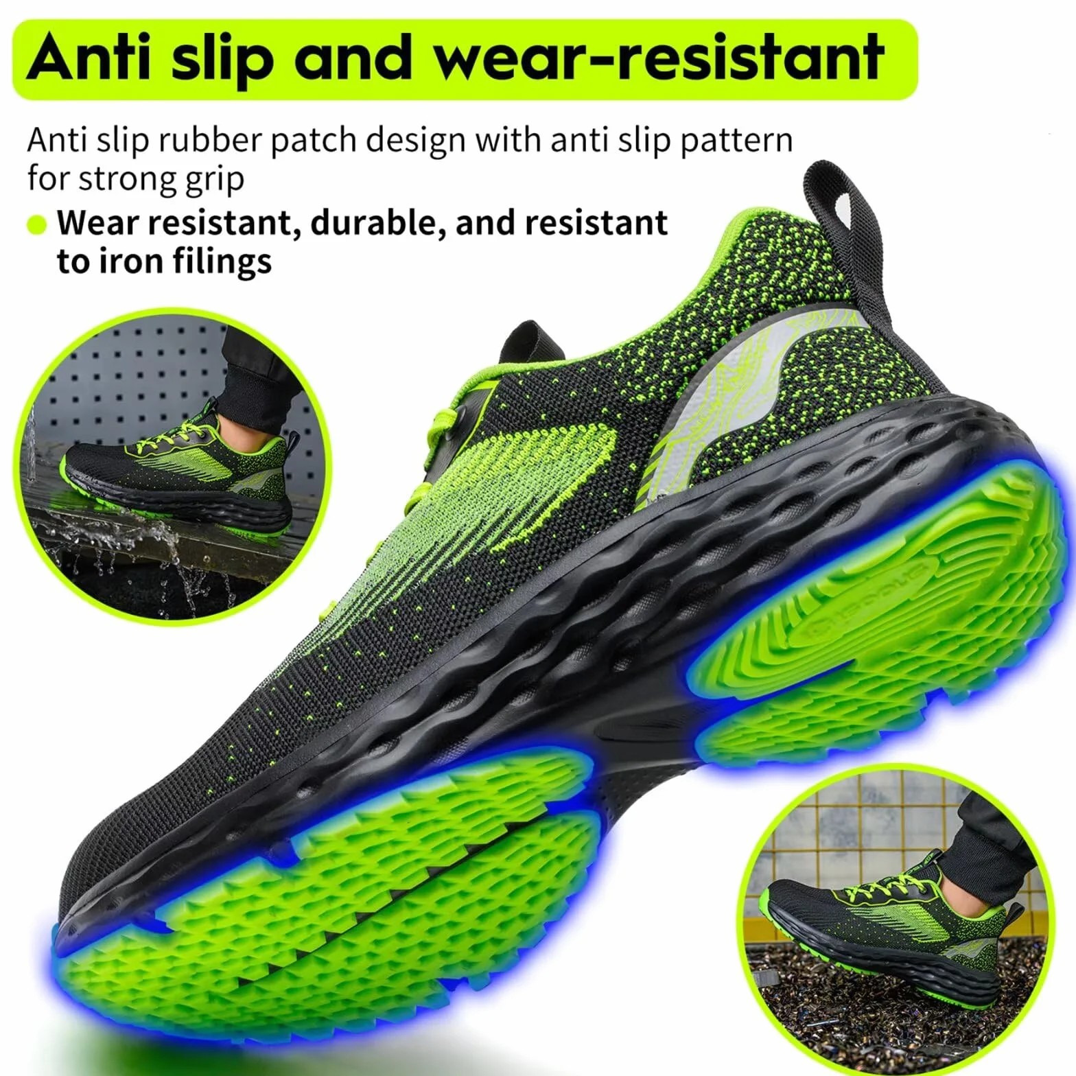 Scarpe Antinfortunistiche Uomo Donna Scarpe da Lavoro Leggere con Punta in Acciaio Scarpe Sicurezza Traspiranti Comode