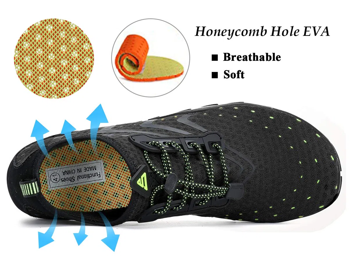 SAGUARO Scarpe da Scoglio Uomo Donna - 7/9 Fori di Drenaggio Antiscivolo Asciugatura Rapida Gr.35-48
