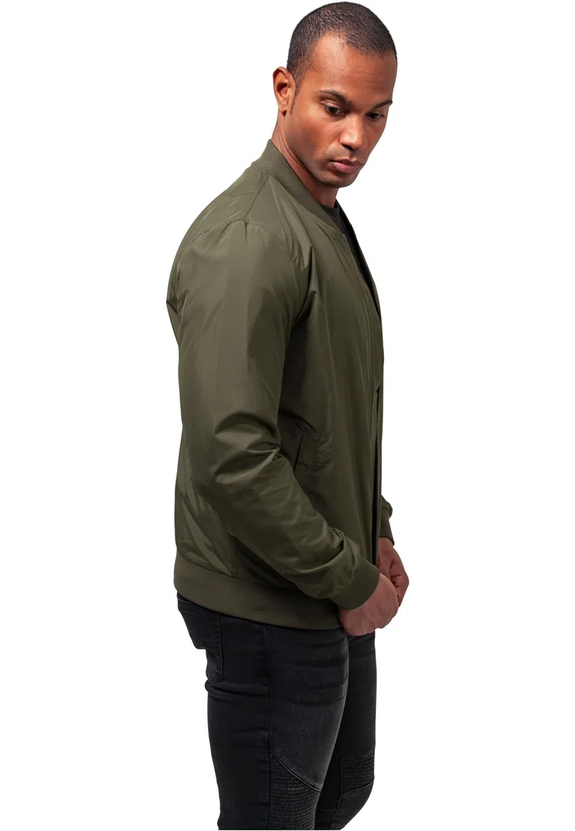 URBAN CLASSICS Giacca Bomber Uomo, Invernale, Stile Old School, Giubbotto Corto, Vestibilità Ottimale, Giacchetta a Vento Imbottito Aderente, Baseball