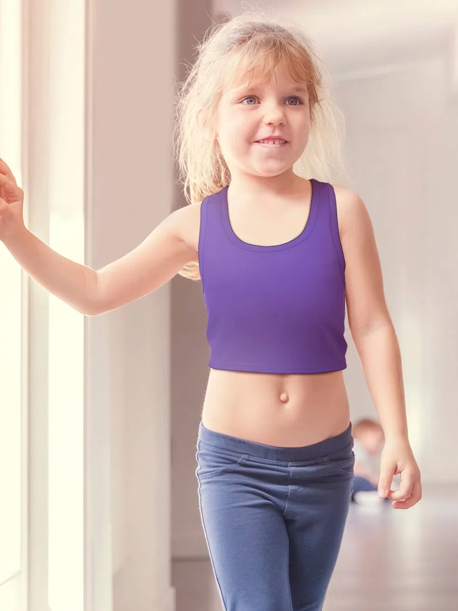 Geyoga 6 Canotte Senza Maniche con Scollo per Bambine