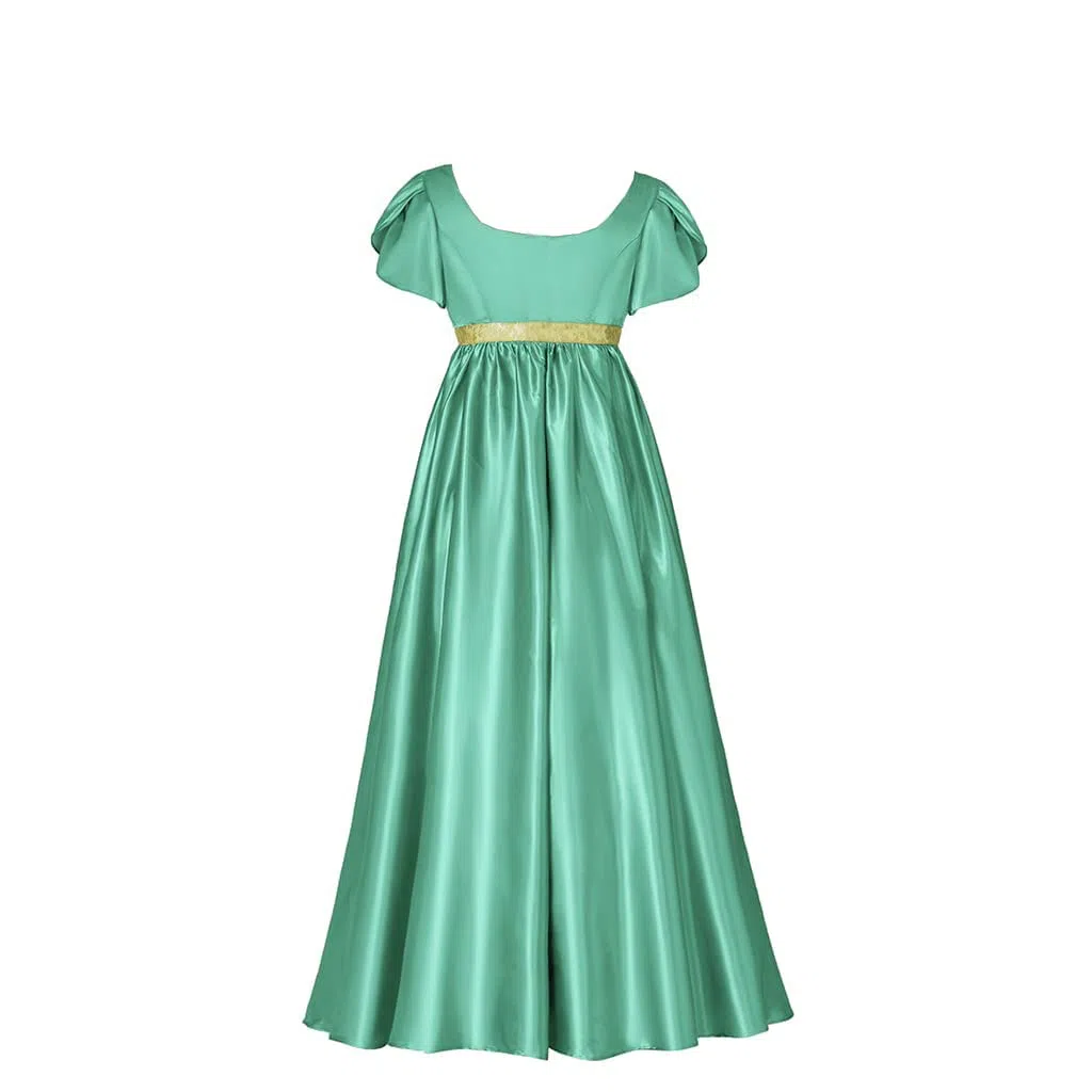kinstell Regency Abiti da donna 1800s Dress Satin Vintage Regency Sash Victorian Tea Party Gown