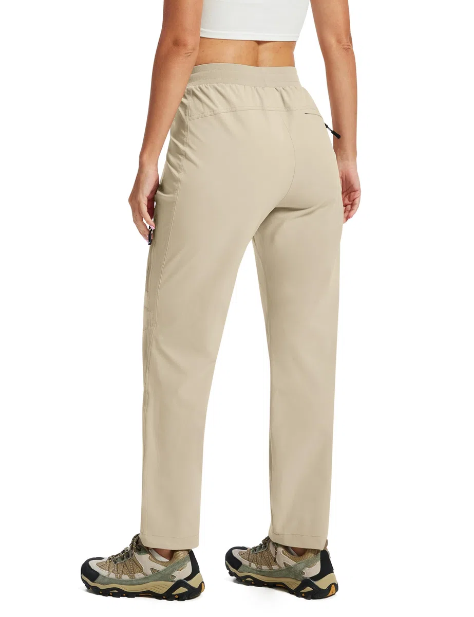 AIRIKE Pantaloni Trekking Donna Pantaloni da Escursionismo Donna Cargo Traspiranti Pantaloni da Montagna UPF 50+ con Cerniera per attività All'aperto