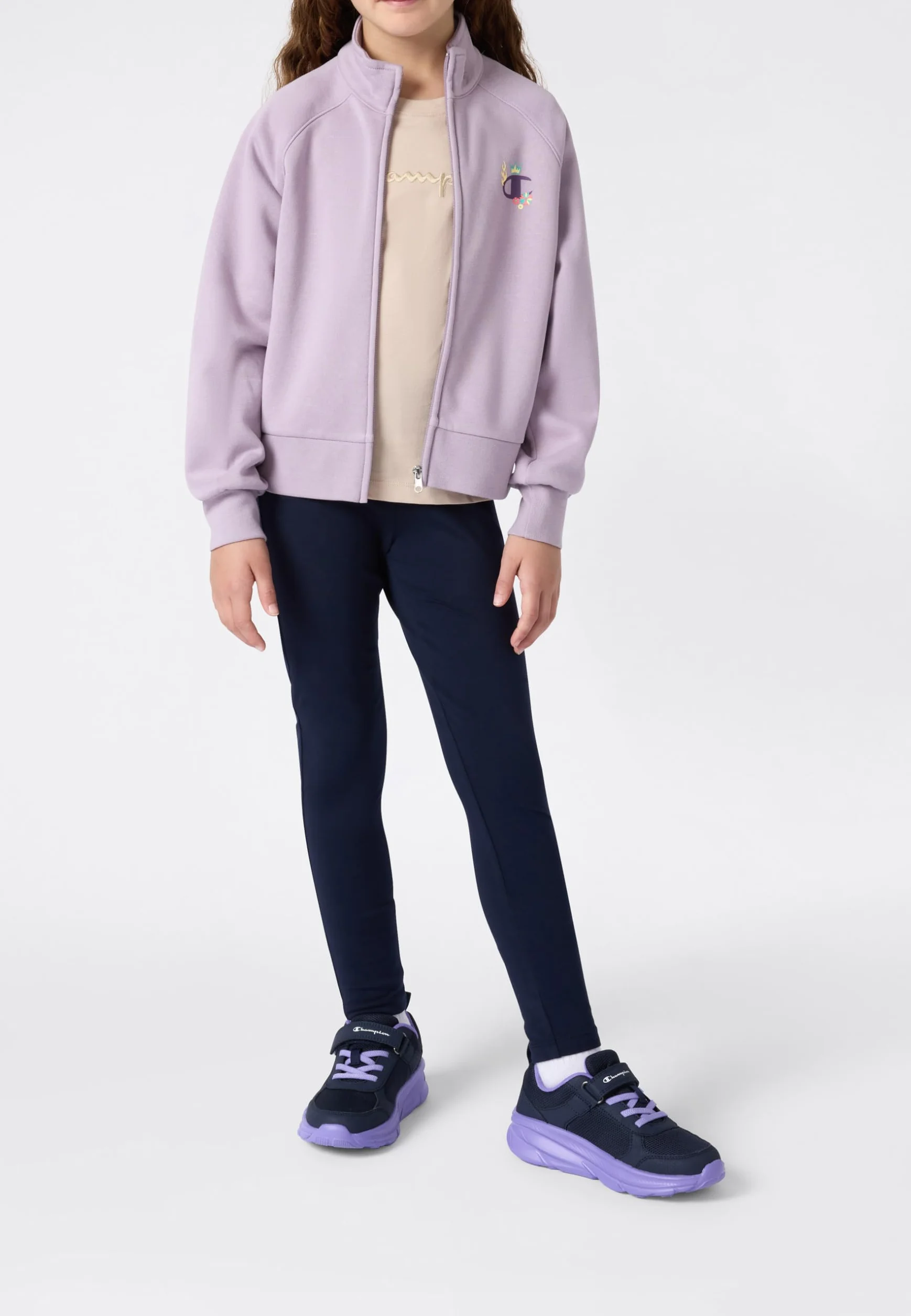 Champion Felpa Full Zip Sweatshirt Bambina