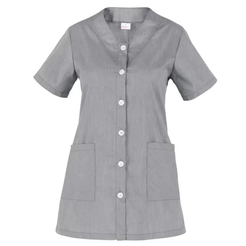 Giblor's Casacca CAMELIA per Hotel Casa Pulizie Donna Regular Fit GRIGIO CHIARO