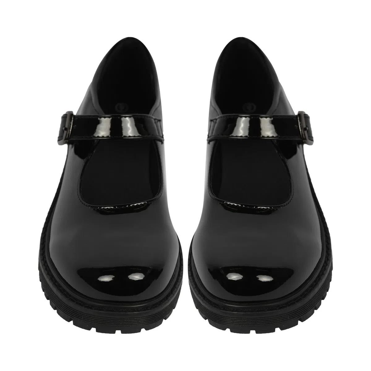 A2Z Scarpe da scuola Mary Jane in vernice nera per ragazze e adolescenti, con cinturino con fibbia, scarpe formali, per università e ufficio, in pelle PU, comode, con suola antiscivolo, da donna