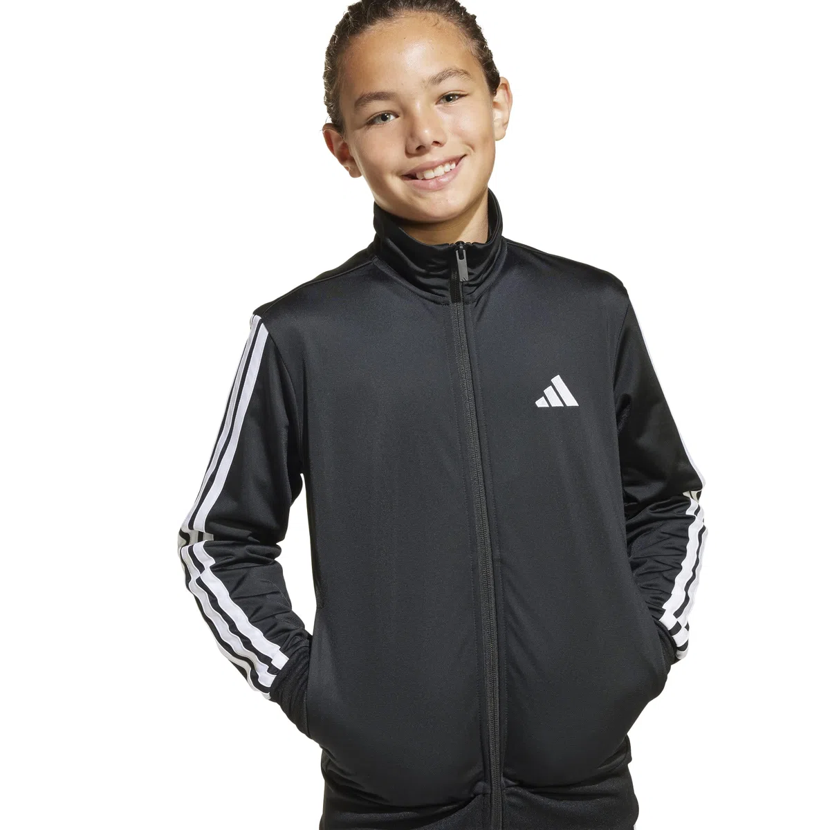 adidas Unisex - Bambini e ragazzi ESSENTIALS CLIMACOOL STRIPES TRACKSUIT
