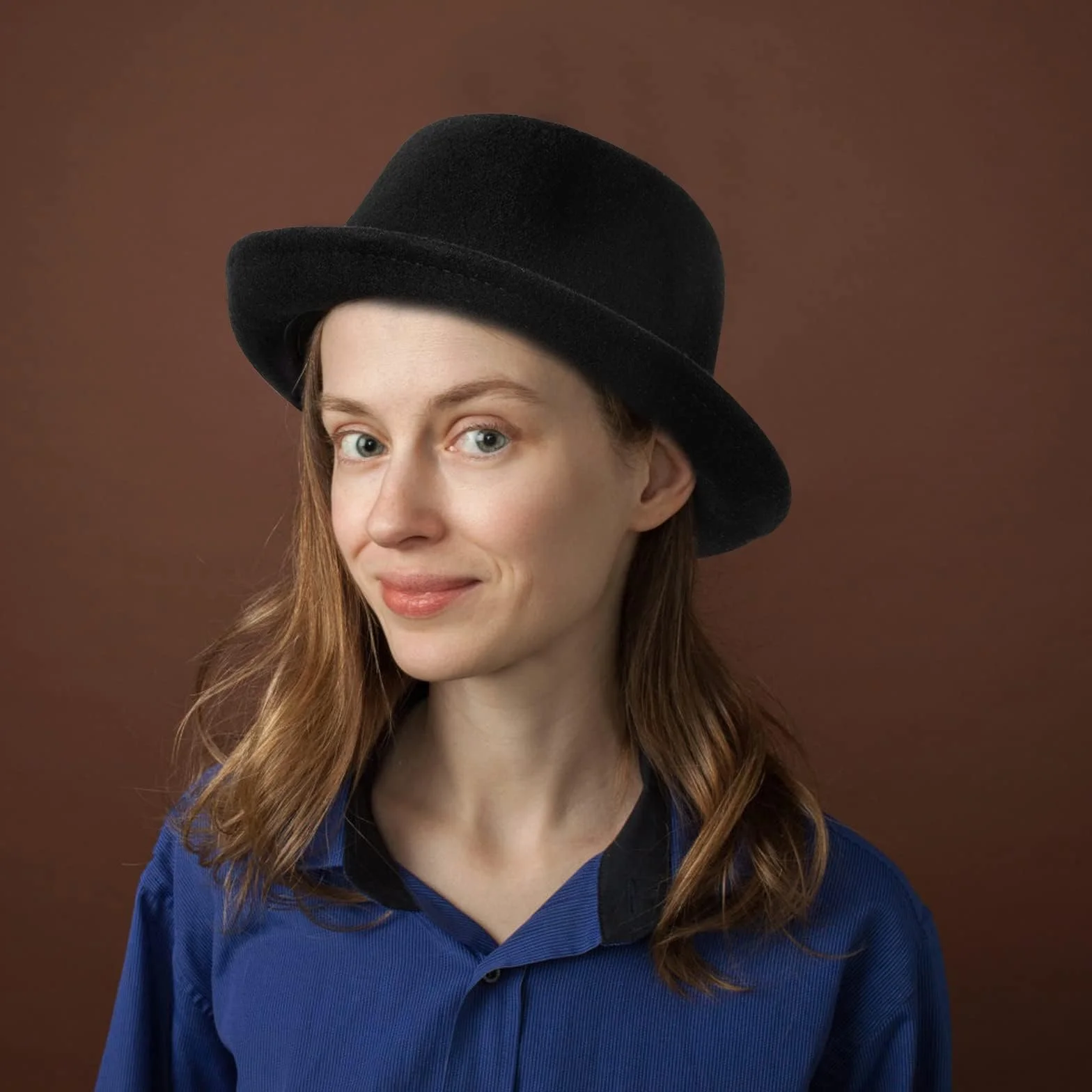 GEMVIE Pork Pie Cappello per Uomo Donna 100% Feltro di Lana Fedora Trilby Cappello Nero Adulto Unisex Porkpie Cappelli
