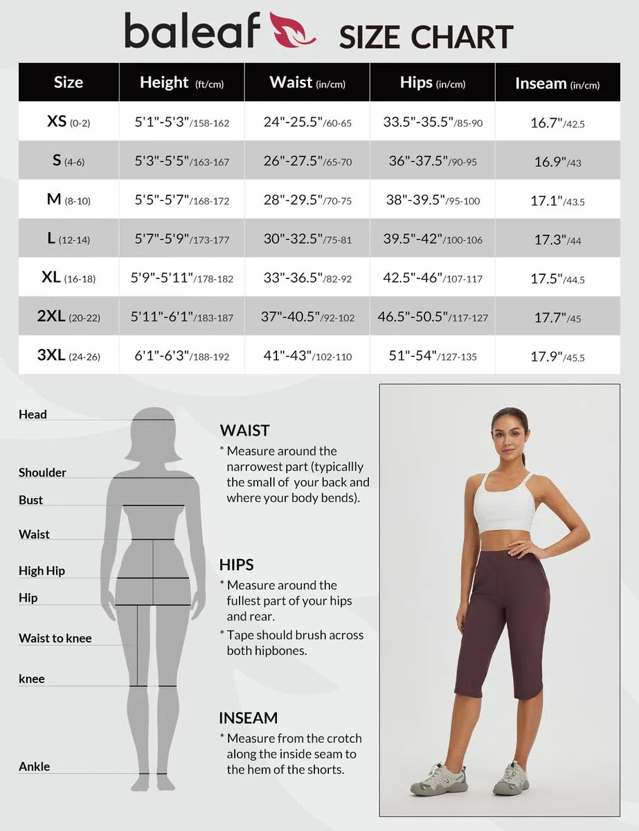 baleaf Pantaloni da Trekking da Donna Bermuda Donna Estivi Pantaloni Cargo Traspiranti Pantaloni Elasticizzati per l'outdoor Asciugatura Rapida Leggeri