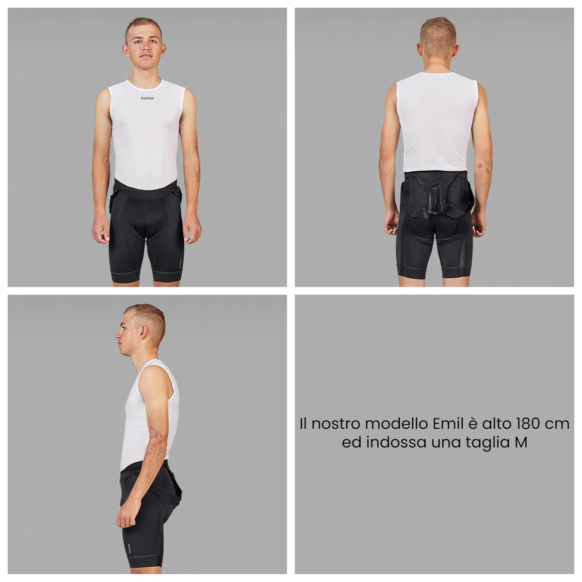 GripGrab Gripgrab Maglia Termica Ciclismo Senza Maniche Base Layer Anti-Odore Leggero Intimo da Bicicletta Abbigliamento Tecnico Maglia Intima Unisex - Adulto (Pacco da 1)