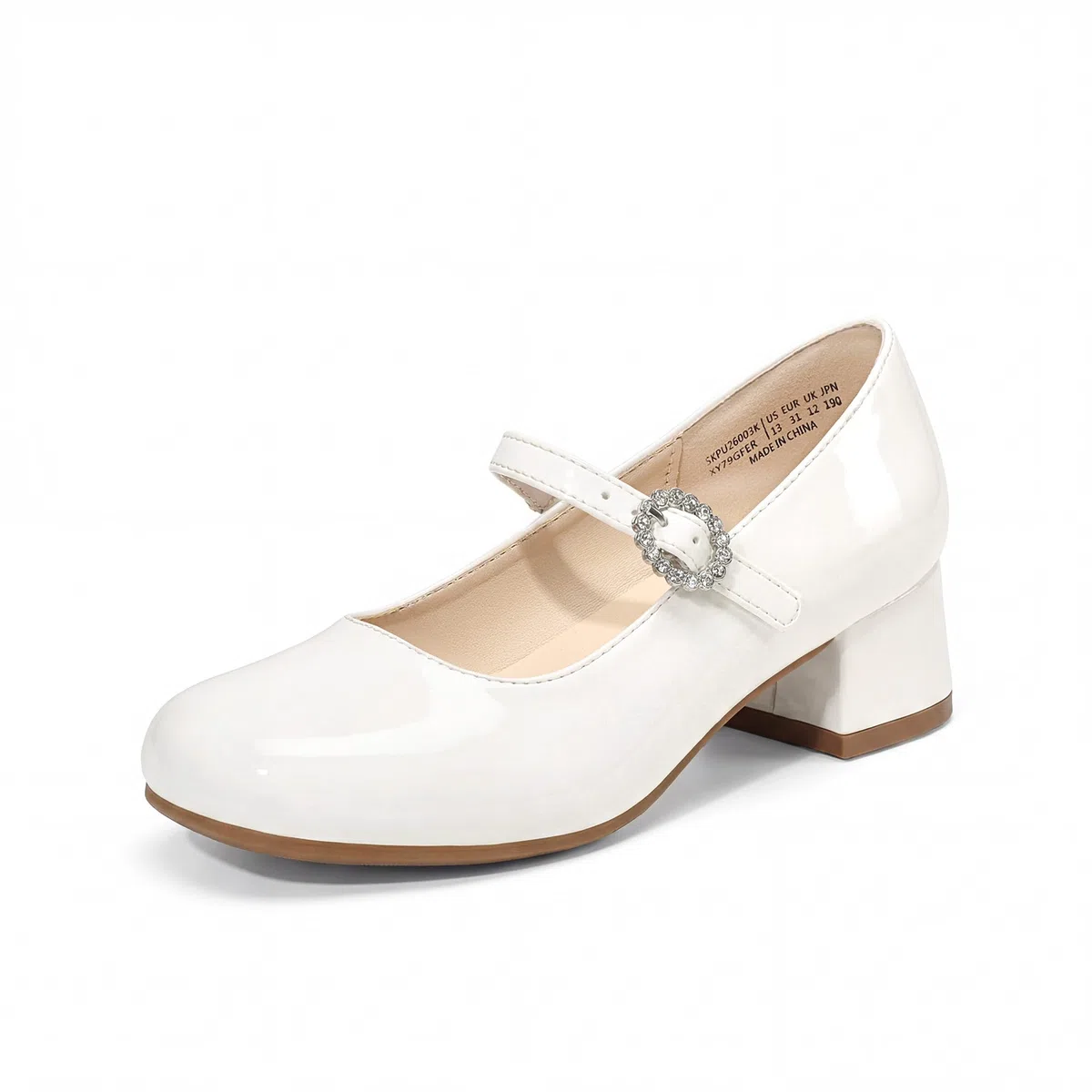 DREAM PAIRS Scarpe Eleganti da Bambina, Tacchi Bambina, Mary Jane Bambina con Tacco Basso per Cerimonie, Feste e Balli