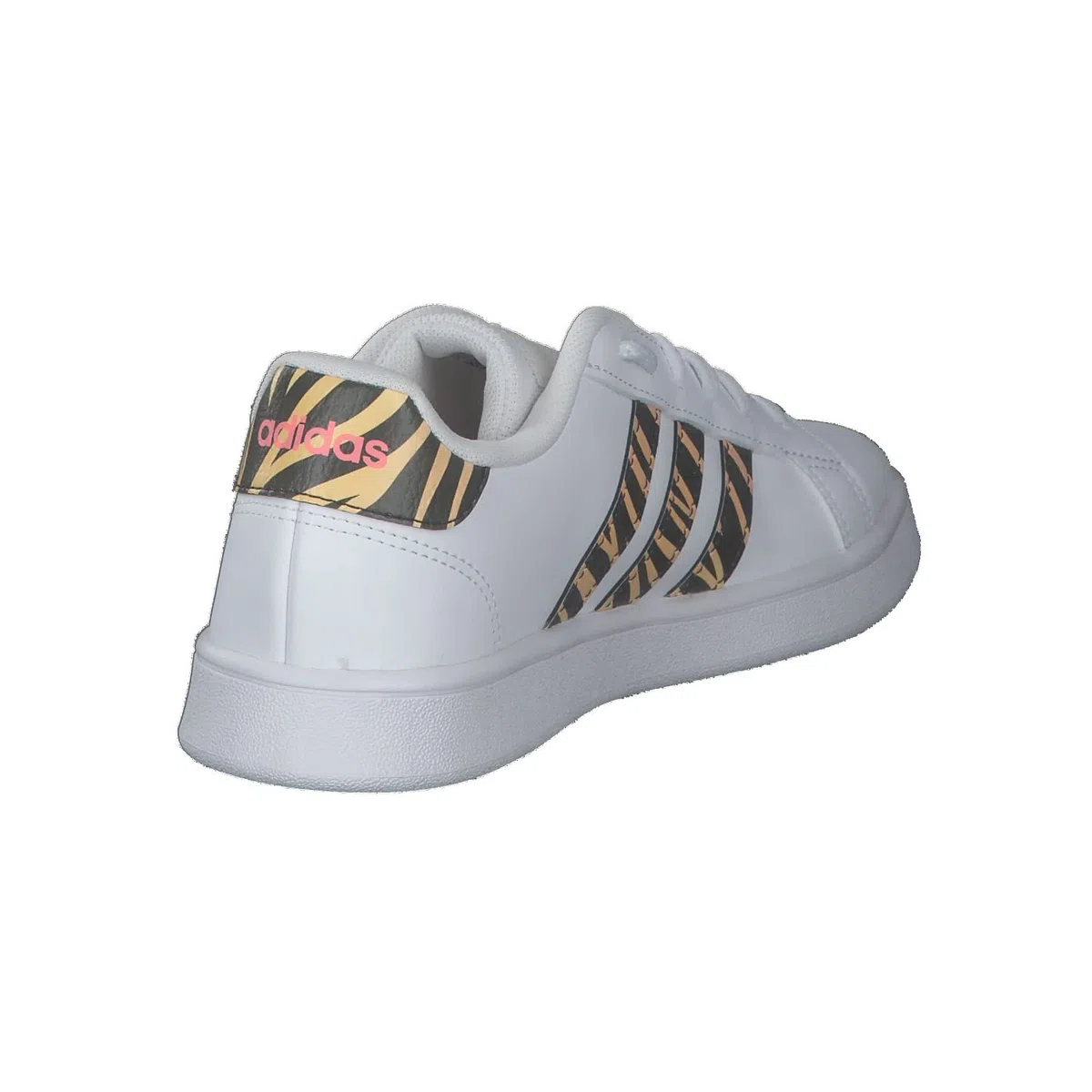 adidas Grand Court K, Sneaker Ragazza (Cloud White/Core Black/Acid Red, Fraction_36_And_2_Thirds)