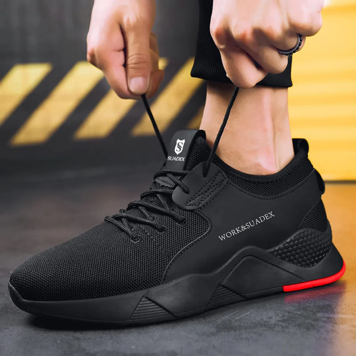 SUADEX Scarpe Antinfortunistiche Uomo Donna Scarpe da Lavoroleggere Alte Comode Scarpe Sicurezza