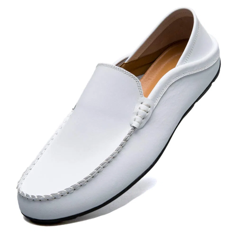 Mocassini Uomo Pelle Estivi Pantofole Casual Eleganti Slip On Scarpe da Guida Scarpe da Barca Classic Loafers