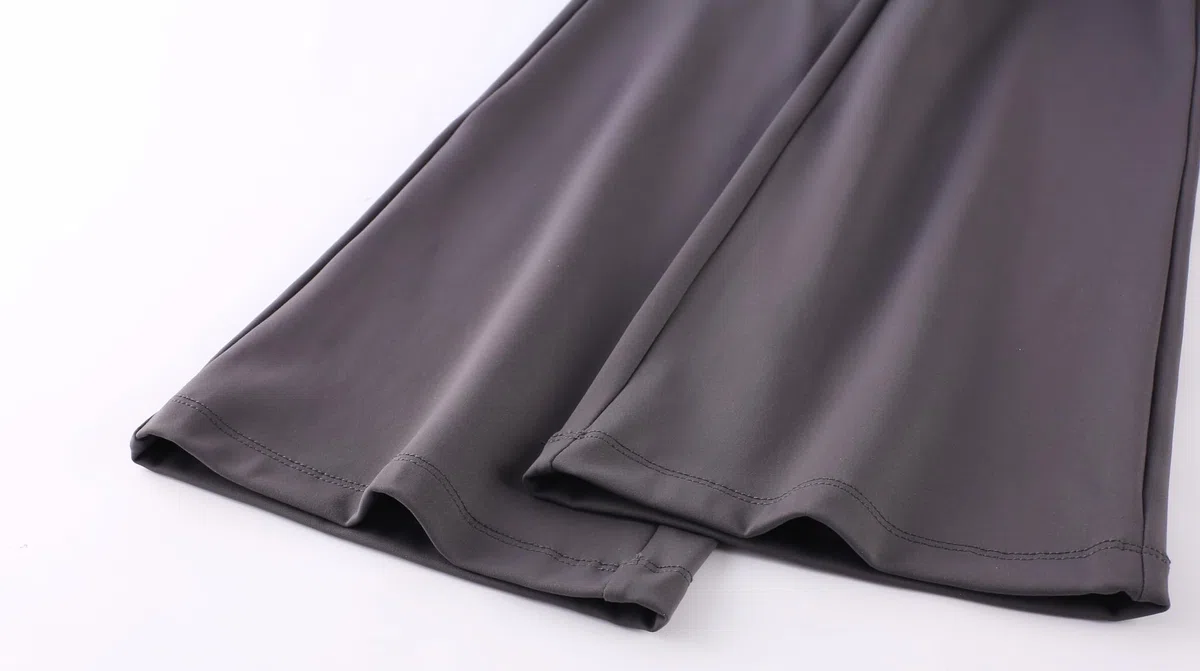 Pantaloni da yoga da bambina a vita alta Bootcut Pantaloni da danza in tinta unita per 5-12 anni, nero, 9-10 Anni