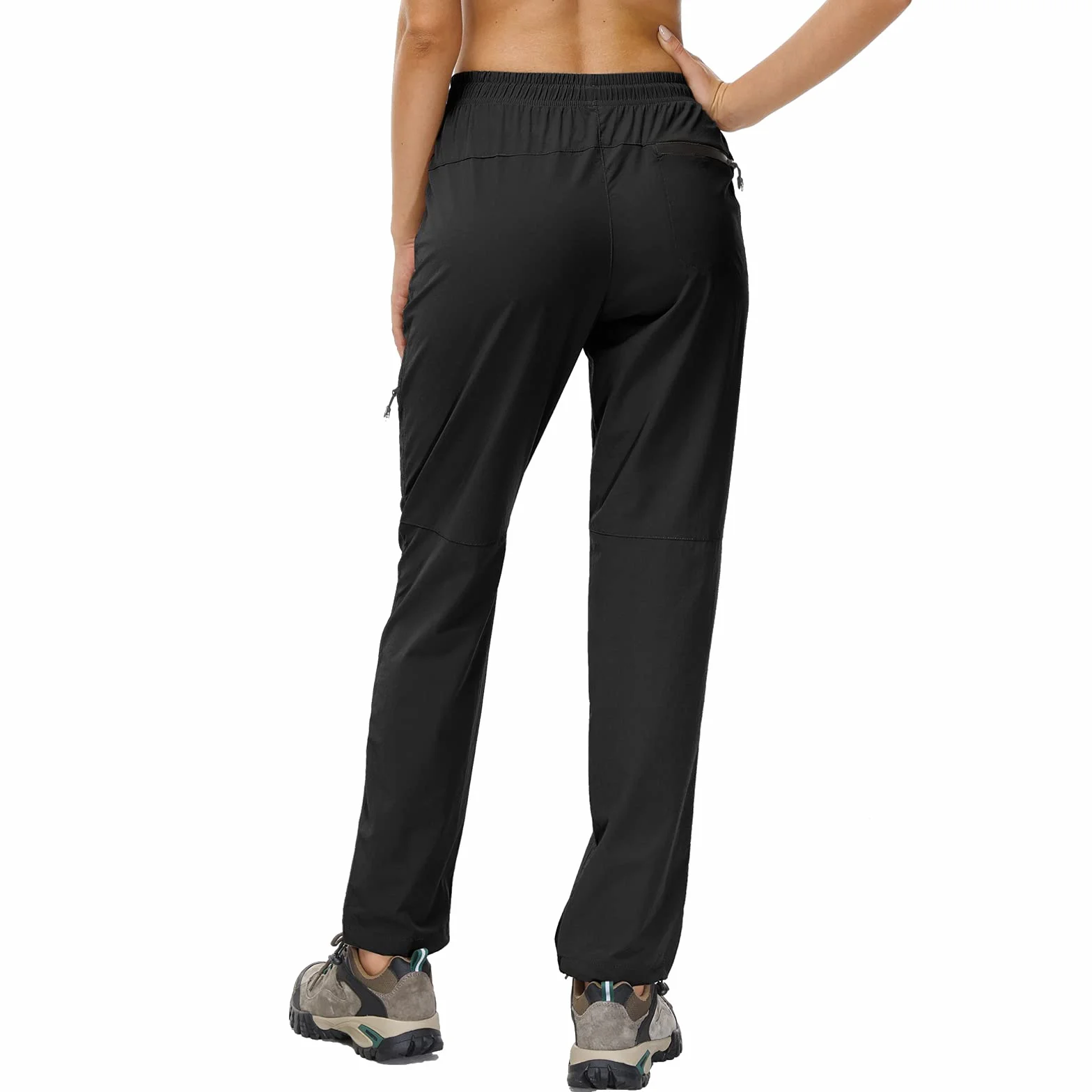 Butrends Pantaloni da Escursionismo da Donna Pantaloni da Trekking Impermeabili da Campeggio ad Asciugatura Rapida Protezione UV con Tasche con Cerniera