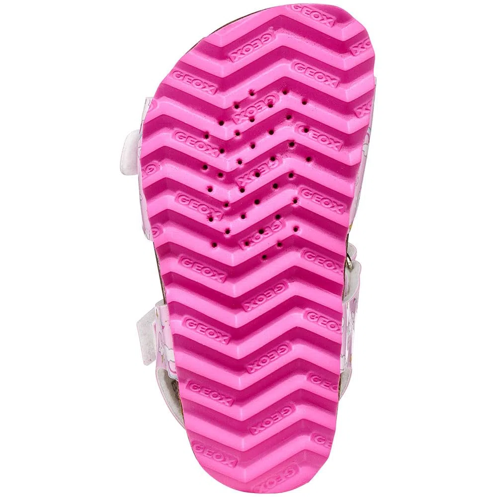 Geox Sandali da bambina B CHALKI Girls, colore rosa/multicolore, 25 EU