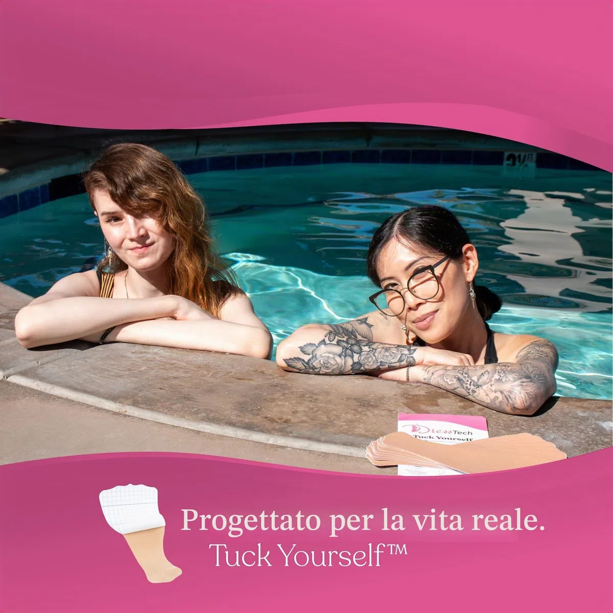 DressTech Tuck Yourself - Nastro adesivo per donne trans, crossdressers e drag queens, confezione da 10