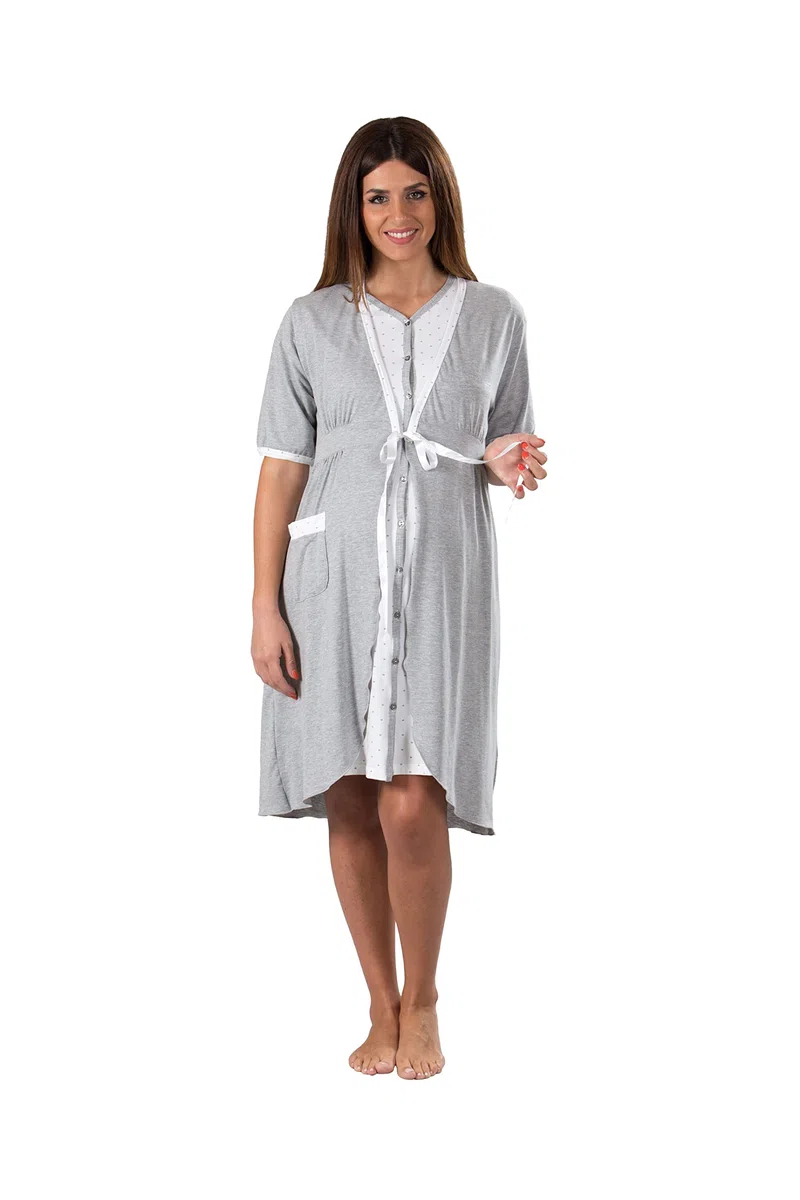 Premamy - Pigiama Premaman in Cotone per Donna
