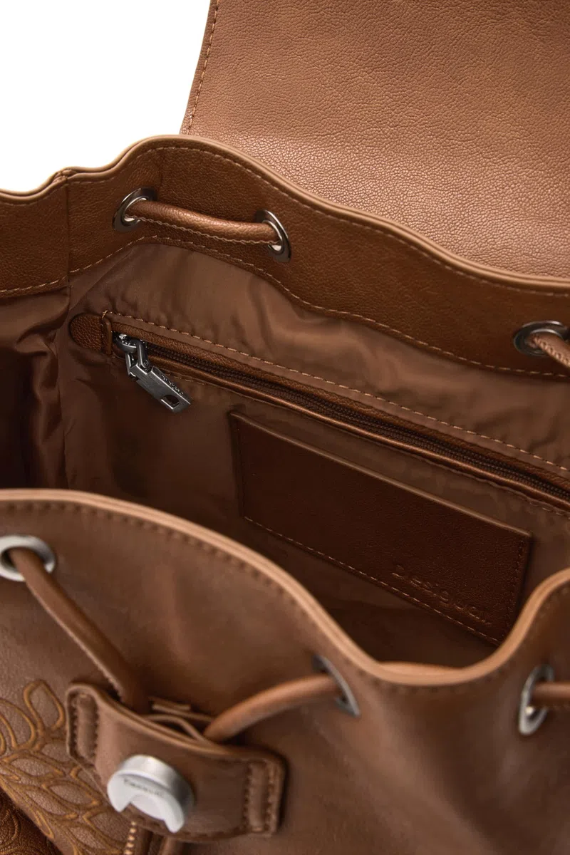 Desigual zaino per il tempo libero borsetta Sierra Prisa Mini Backpack Camel marrone