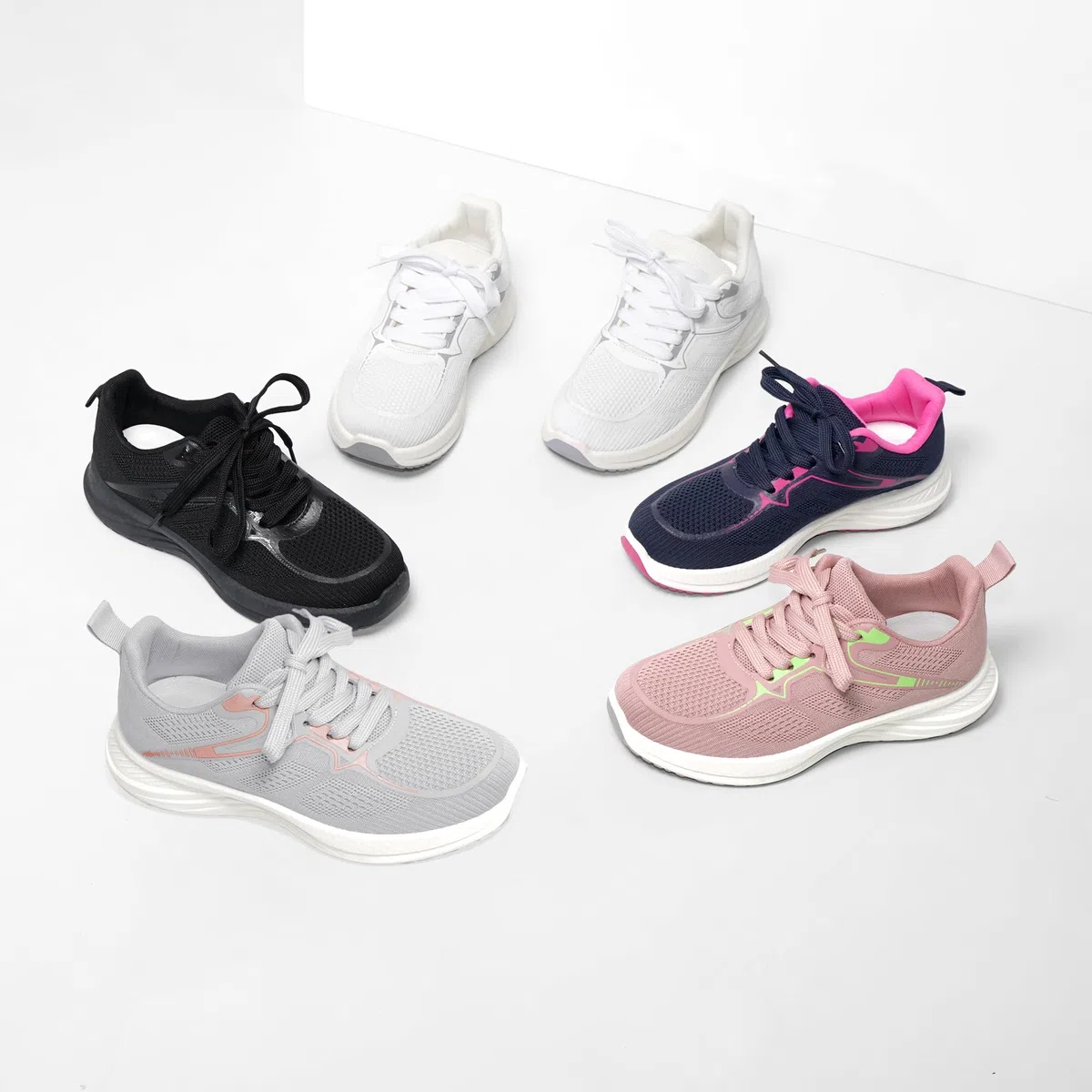 JOMIX Donna Scarpe da Ginnastica Running Corsa Sportive Comodo Mesh Sneakers Tennis Leggero e Traspirante Fitness Casual all'Aperto