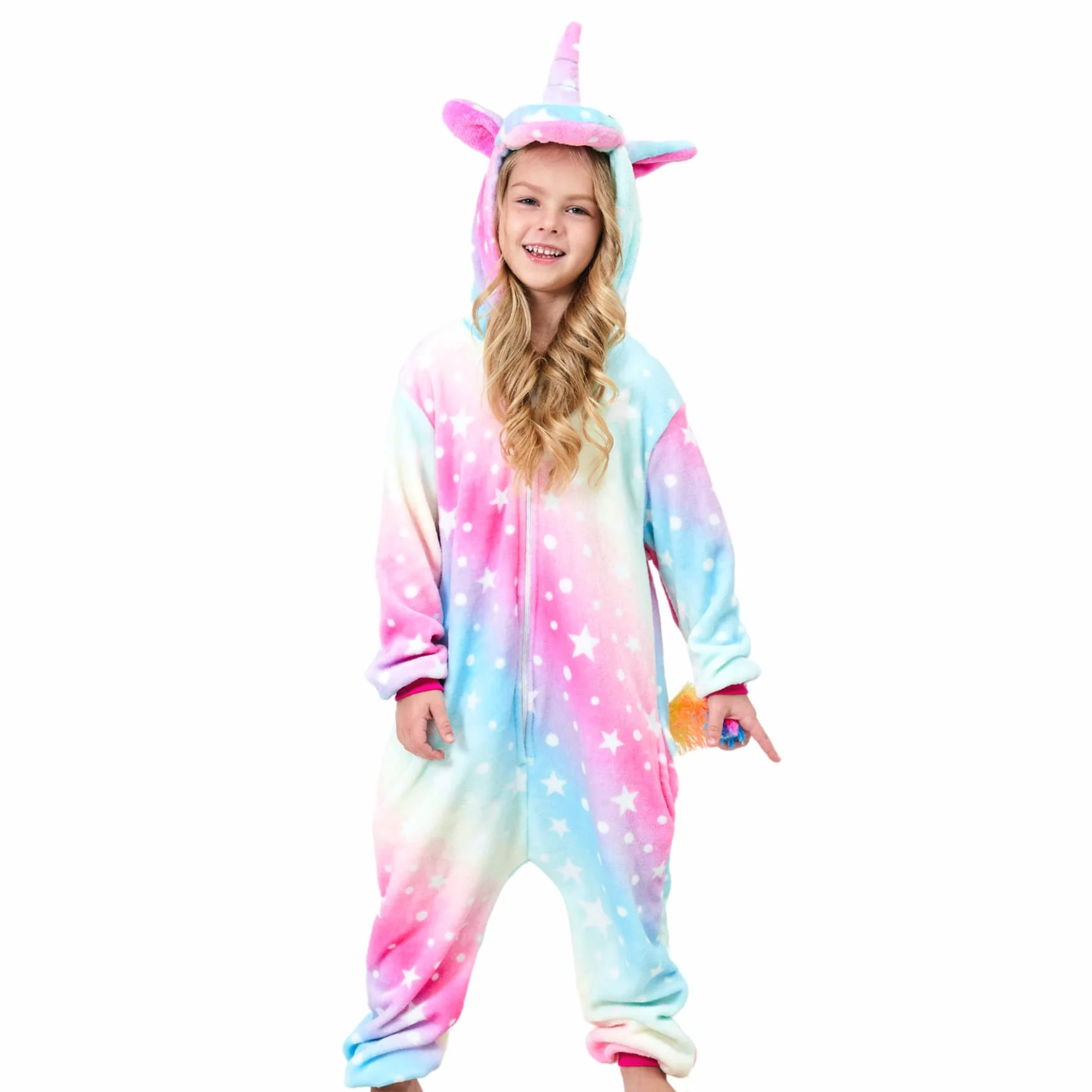 Morbida Unicorno Pigiama Intero per Bambina & Ragazza