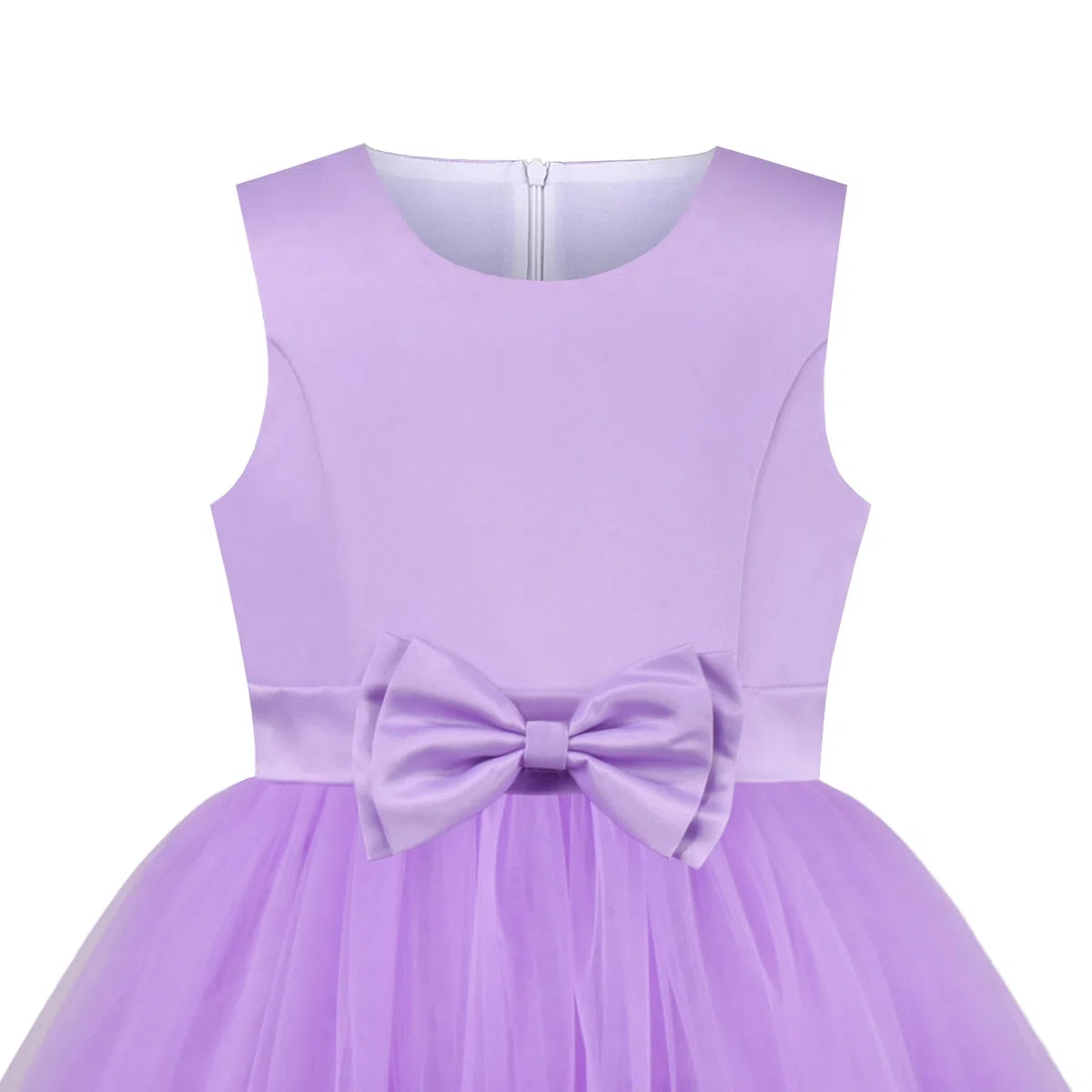 Sunny Fashion Vestito Bambina Senza Maniche Rosso Palla Toga Nozze Festa Pageant 6-12 Anni