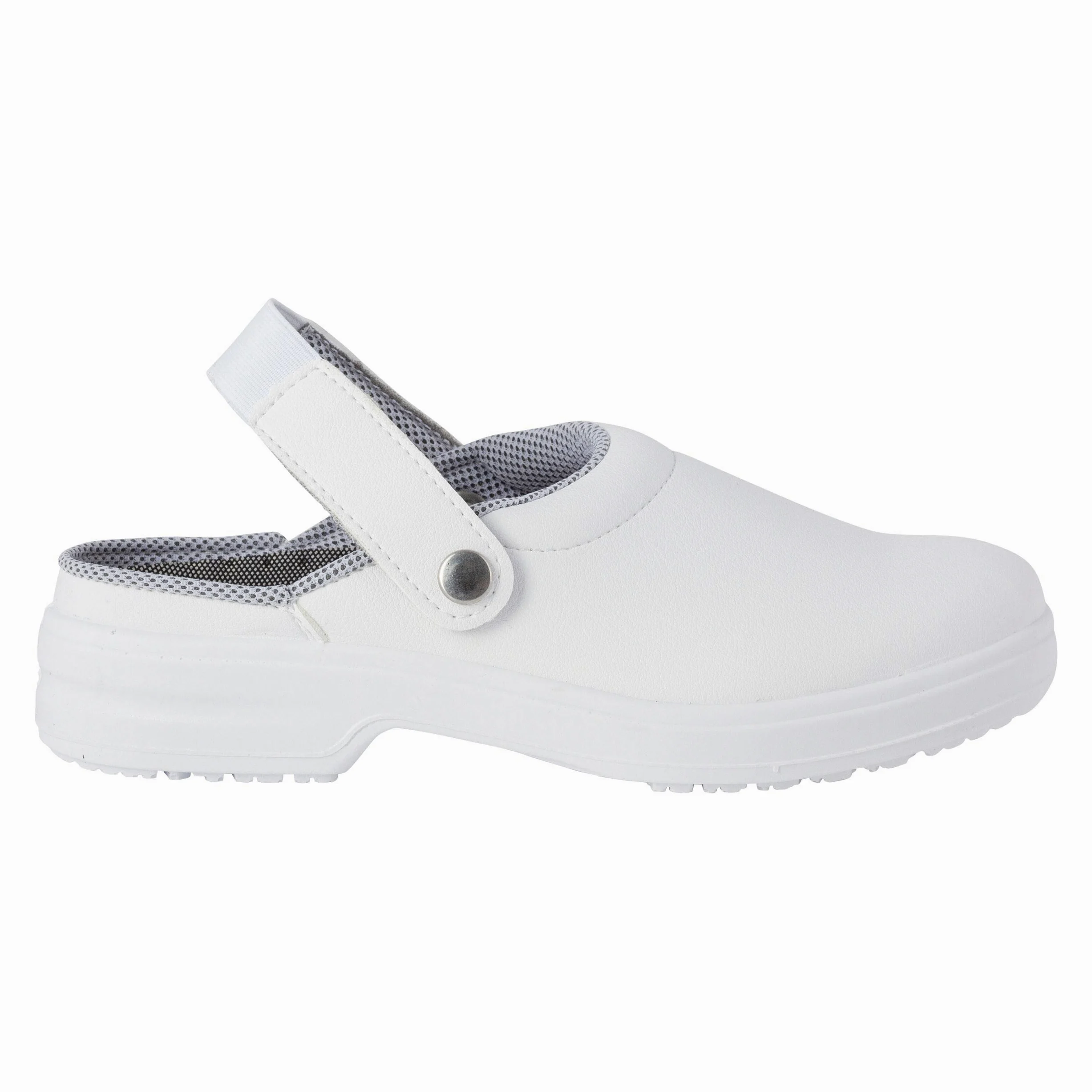 REPOSA Medical - Zoccoli Sanitari Donna e Uomo in Microfibra con Suola in Poliuretano Antiscivolo, Ciabatte Sanitarie Antishock Antistatiche con Laccetto, Scarpe Sanitarie e Cucina Comode Traspiranti