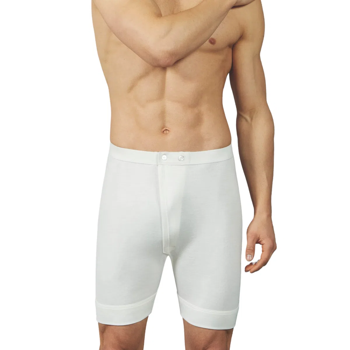 VP PINUCCIO VENEGONI Set 2 Mutande Uomo Lunghe Lana e Cotone; Made in Italy Intimo Termico Uomo Invernale Boxer Uomo con Apertura Frontale Invernali Mutanda Lunga Lana Mutandoni