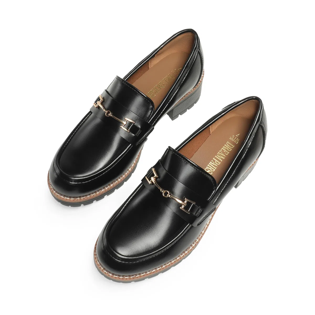 Dream Pairs Mocassini da Donna, con Plateau, Comodi, Slip-on, Eleganti, Casual, Mocassini