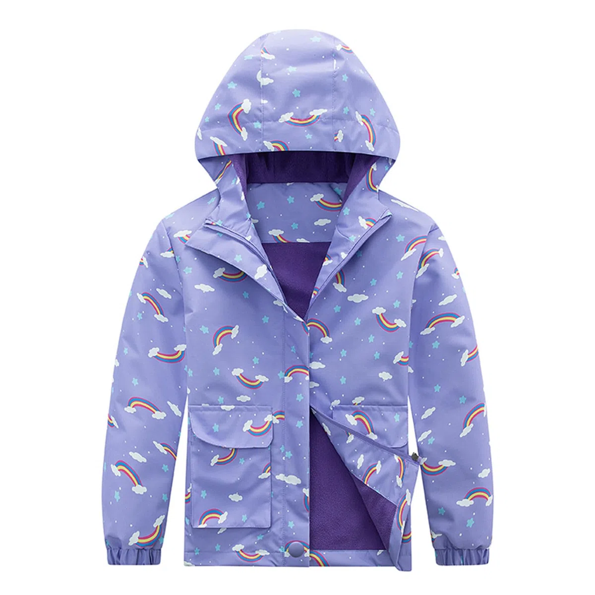 Softshell Giacca Ragazza da Trekking da Viaggi da Sci Ragazze Giacca a Vento Foderato in Pile Bambina Primavera Autunno Invernale Cappotto Antipioggia Impermeabile Giacca