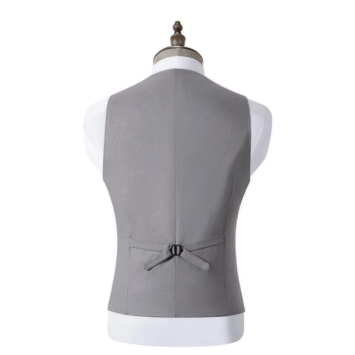 Solovedress Gilet da uomo, elegante, da uomo, estivo, in lino, per matrimoni e feste