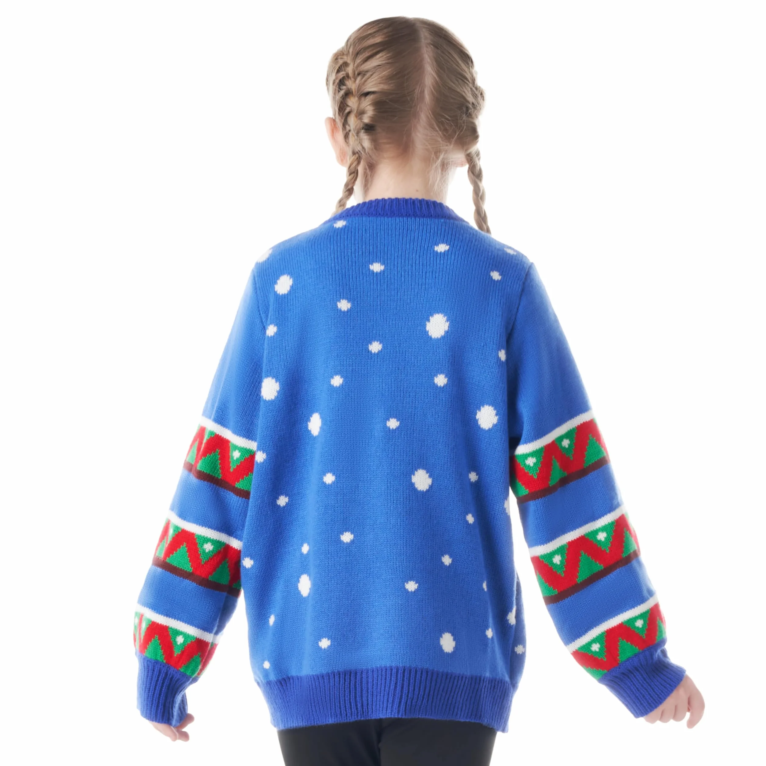 JOYIN Maglione natalizio per bambini, con luci a LED integrate, per ragazzi e ragazze