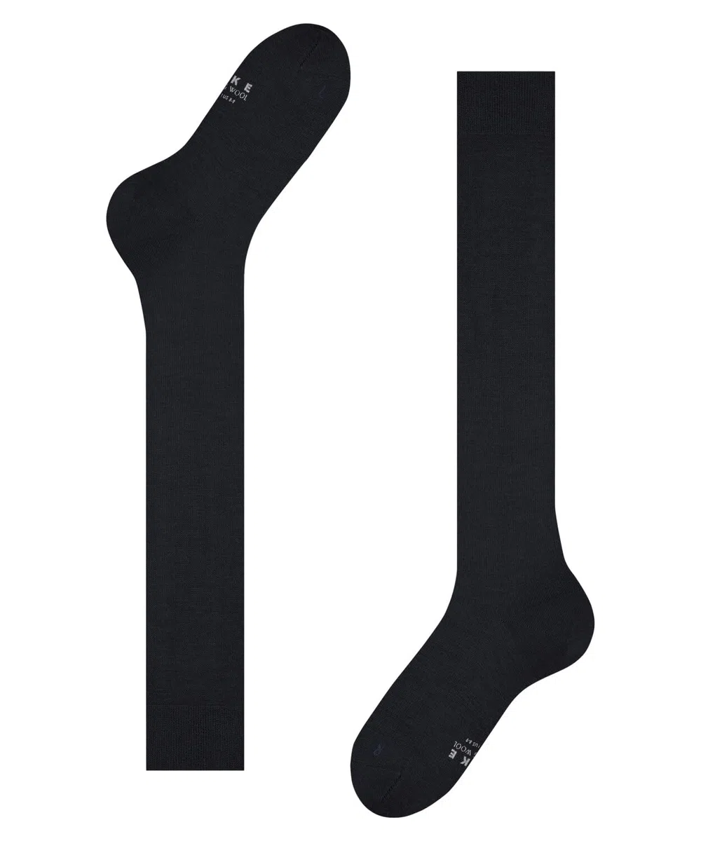 FALKE Lufthansa Travel & Comfort uomo Energizing Wool calzini lunghi traspiranti termoregolanti antiodore lana vergine cotone sottili caldi compressione forte migliore circolazione sanguigna 1 paio