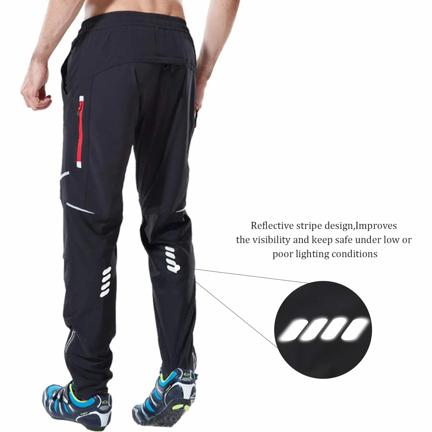 Pantaloni MTB Athletic Cycling Pantaloni Sportivi Traspiranti per Allenamento Outdoor e Multi Sportivo