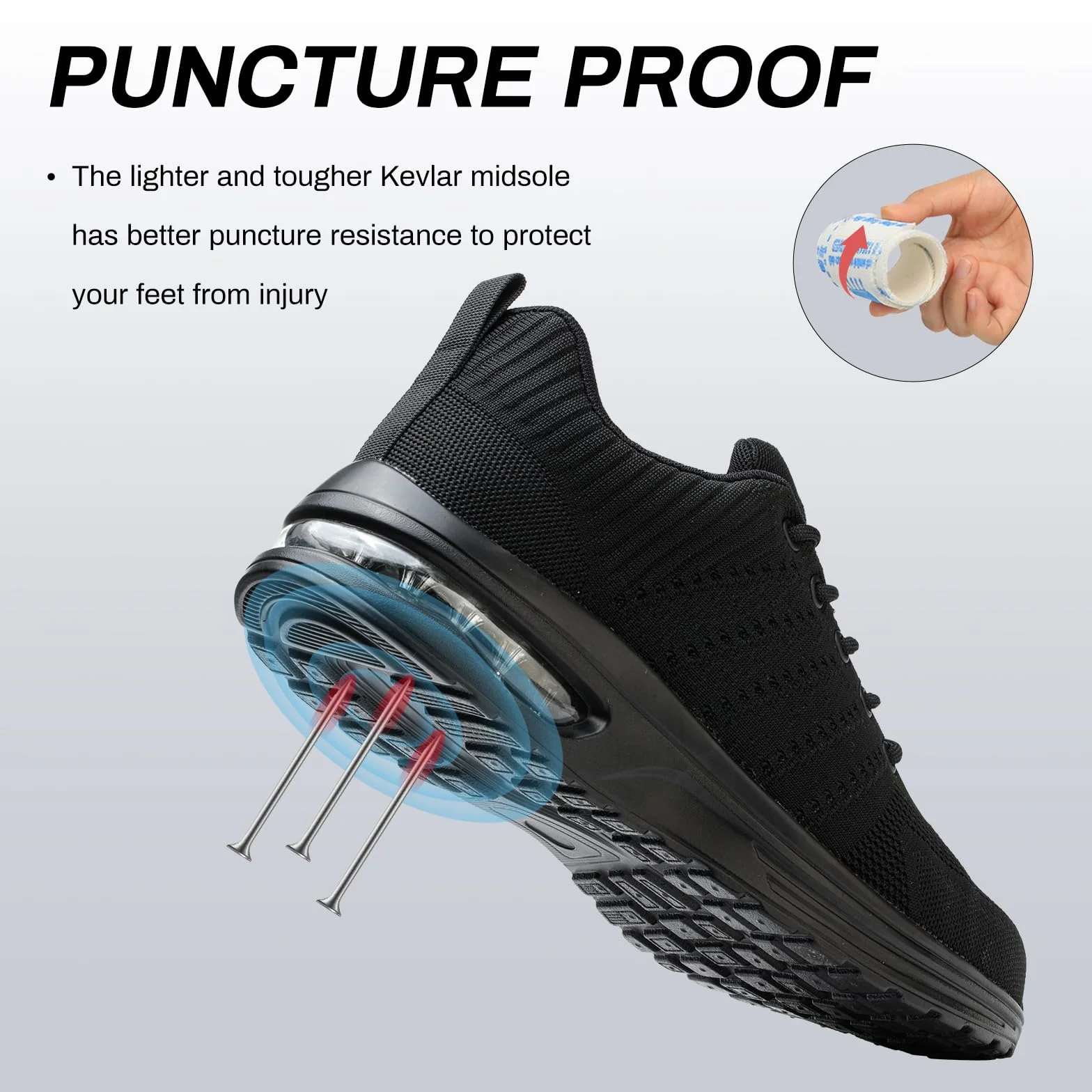 Scarpe Antinfortunistiche Uomo Donna Leggere Estive Scarpe da Lavoro con Punta in Acciaio Traspiranti Scarpe Sicurezza Sportive Antiscivolo