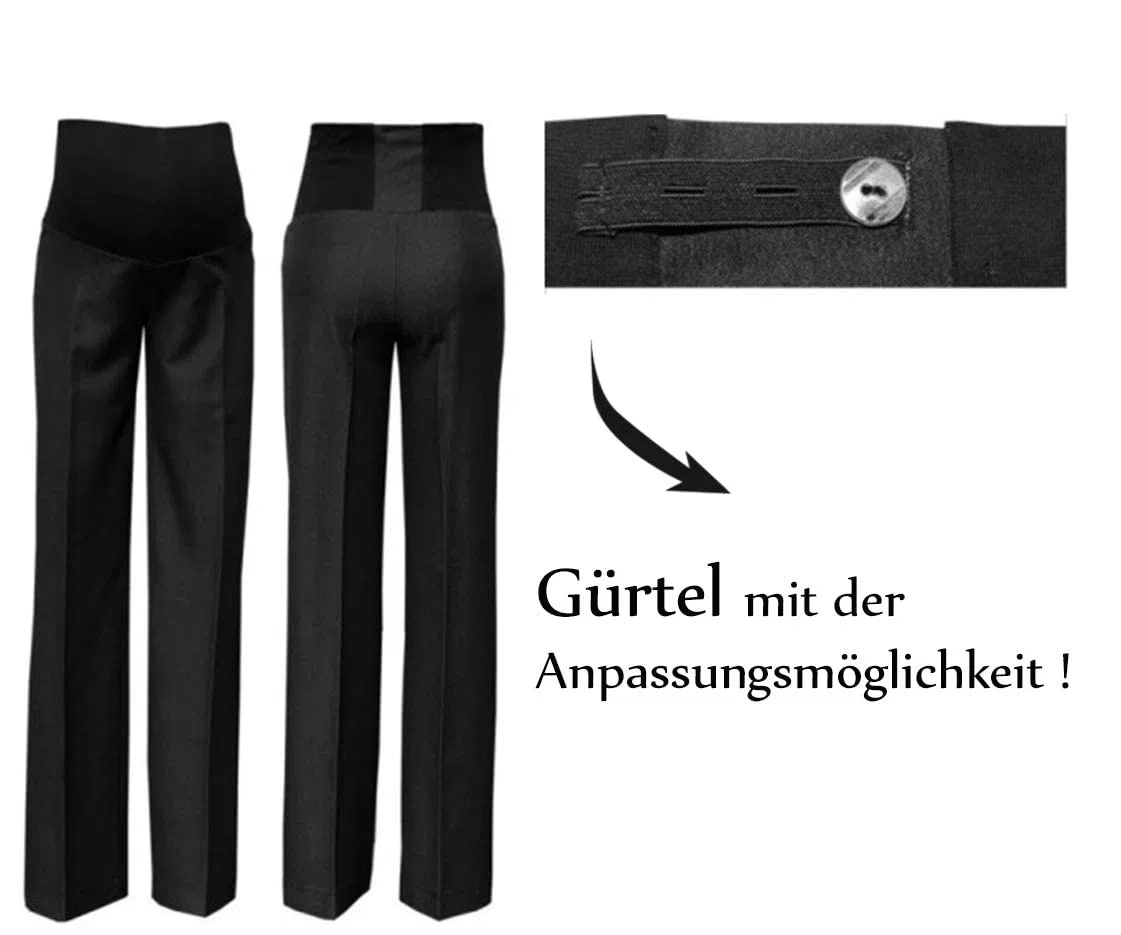 MijaCulture Pantaloni Premaman Classici ed Eleganti, Formal Smart 1011A