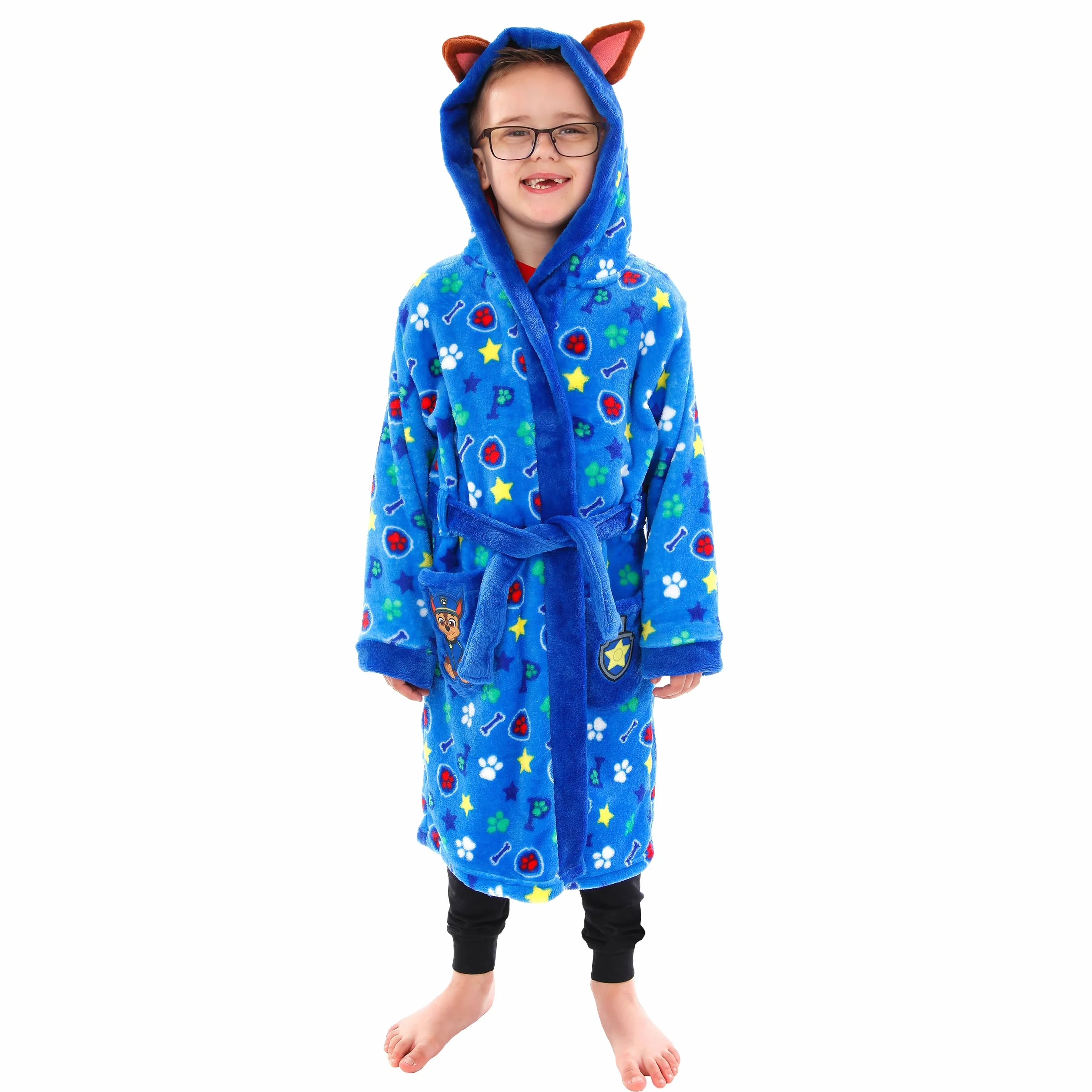 Paw Patrol Accappatoio Bambino | Vestaglia Pile Chase | Vestaglie per Bambini
