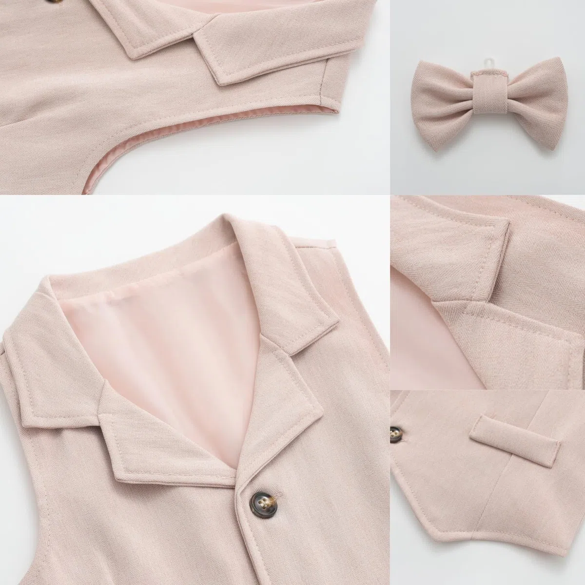 Completo Formale per Bambino Bambino Gentleman Outfit Vest Suits con Papillon Vestito Camicia Pantaloni Ragazzi Abiti da Sposa