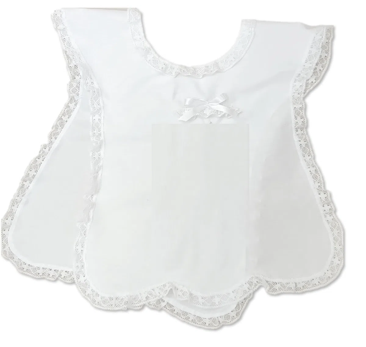 Generico Camicia veste Battesimo bambina personalizzato con ricamo nome e data 100% cotone Made in Italy
