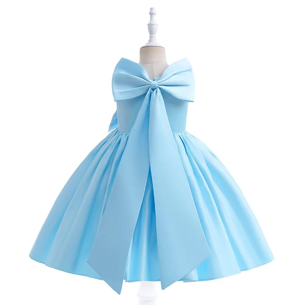Vestito da principessa per bambine e bambine, con tutù e fiocco, abito da ballo formale, per compleanni, matrimoni, battesimi, battesimi