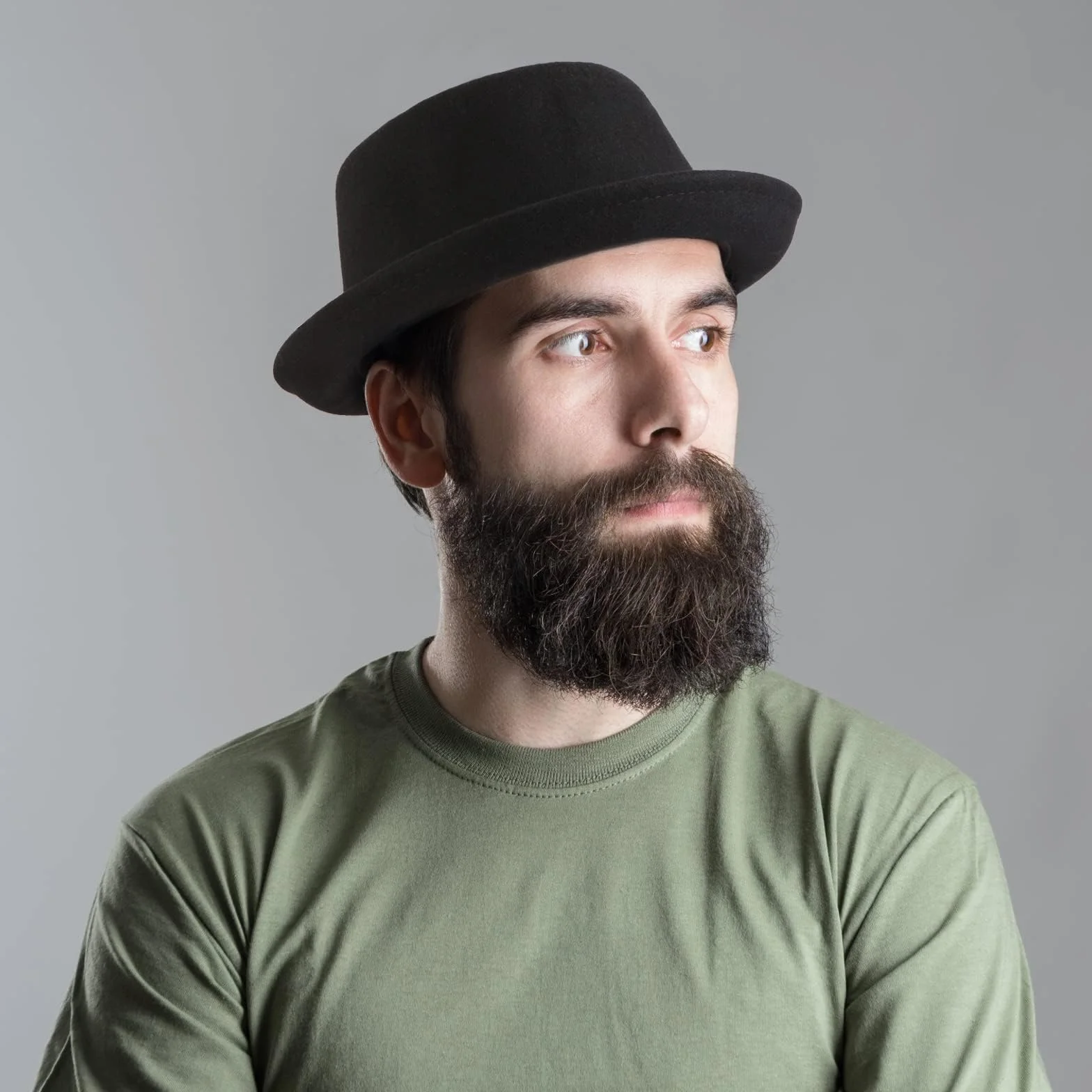 GEMVIE Pork Pie Cappello per Uomo Donna 100% Feltro di Lana Fedora Trilby Cappello Nero Adulto Unisex Porkpie Cappelli