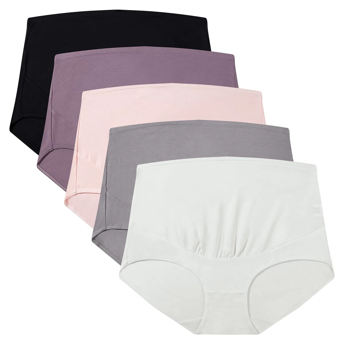 Mama Cotton Women Over The Bump Mutandine di maternità High Waist Copertura Piena di Gravidanza Multi-Pack (S-4XL)