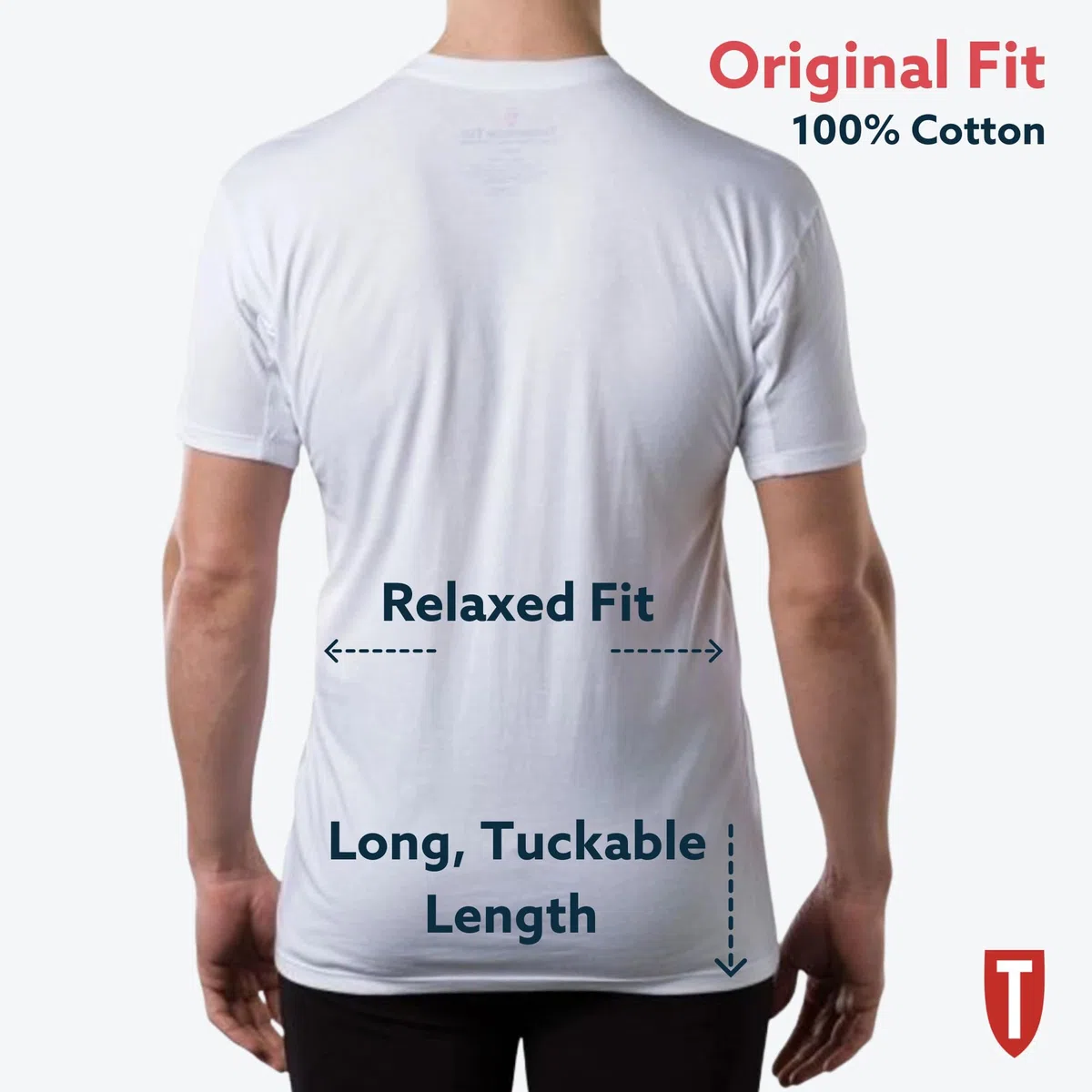 Thompson Tee - Maglia Intima blocca-Sudore - con Pad sotto-Manica Anti-Sudore - Modello Originale - Girocollo
