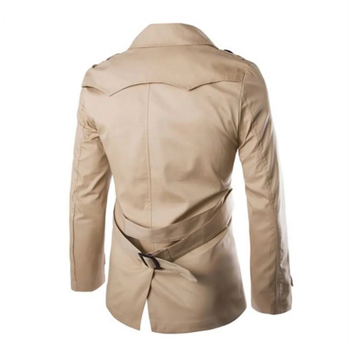 Trench Coat Uomo Primavera Autunno Doppio Bresed Trench Coat Uomo Abbigliamento Abbigliamento Medio E Long Giacche Cappotto Cappotto (Color : Black, Size : Medium)